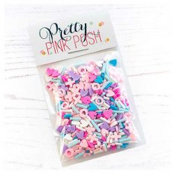 Pretty Pink Posh Hugs & Kisses Clay Confetti