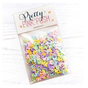 Pretty Pink Posh Spring Butterflies Clay Confetti