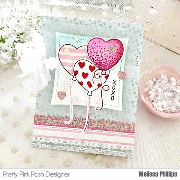 Pretty Pink Posh Upright Greetings: Valentine Stamp Set