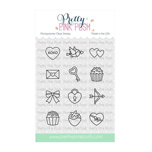 Pretty Pink Posh Valentine Icons Stamp