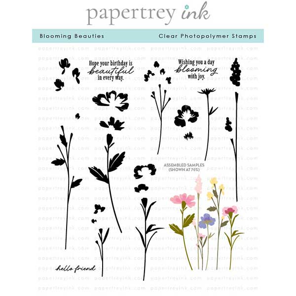 Papertrey Ink Blooming Beauties Stamp