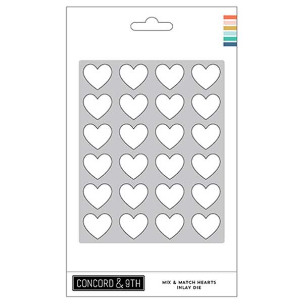 Concord &amp; 9th Mix &amp; Match Hearts Inlay Die