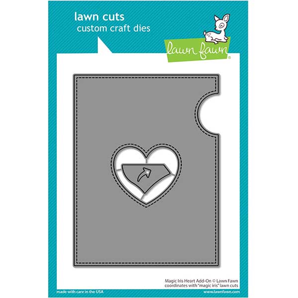 Lawn Fawn Magic Iris Heart Add-On Lawn Cuts