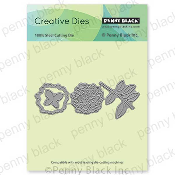 Penny Black Hydrangea Metal Dies