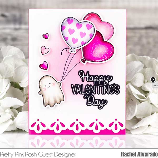 Pretty Pink Posh Valentine Greetings Dies