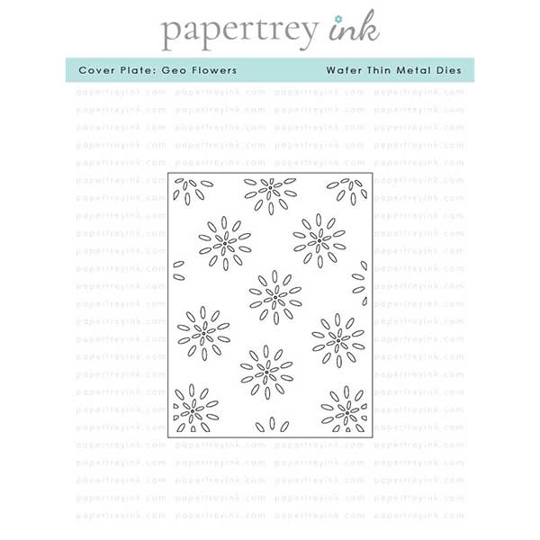 Papertrey Ink Cover Plate: Geo Flowers Die