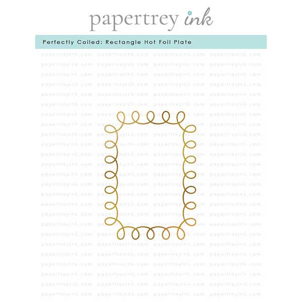 Papertrey Ink Perfectly Coiled: Rectangle Hot Foil Plate