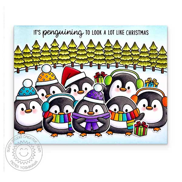 Sunny Studio Stamps Roly Poly Penguins Dies