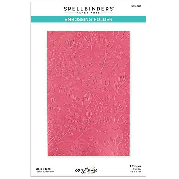 Spellbinders Bold Floral Embossing Folder