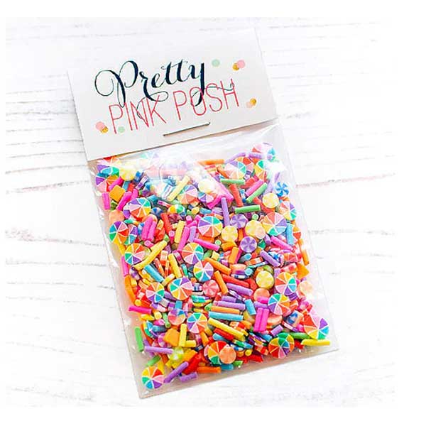 Pretty Pink Posh Over the Rainbow Clay Confetti