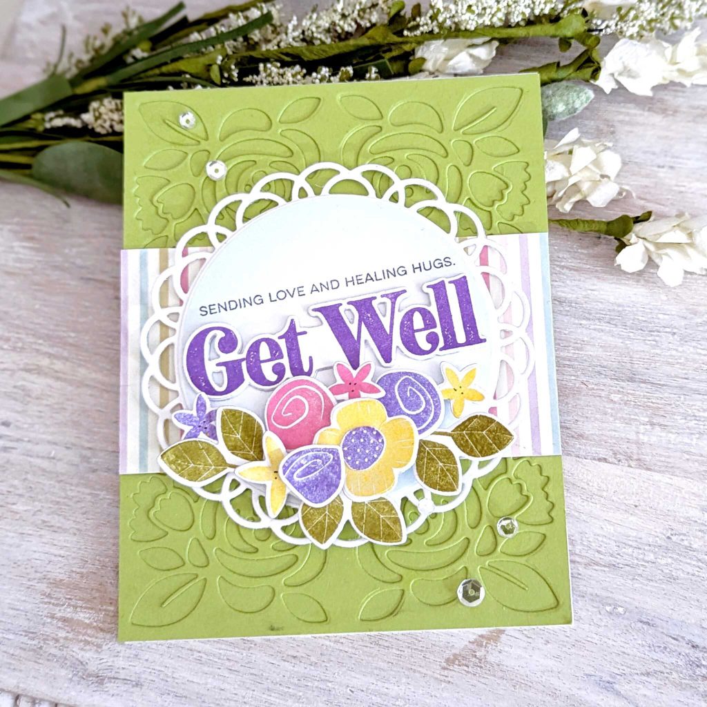 Papertrey Ink This is Big Sentiments: Get Well Stamp