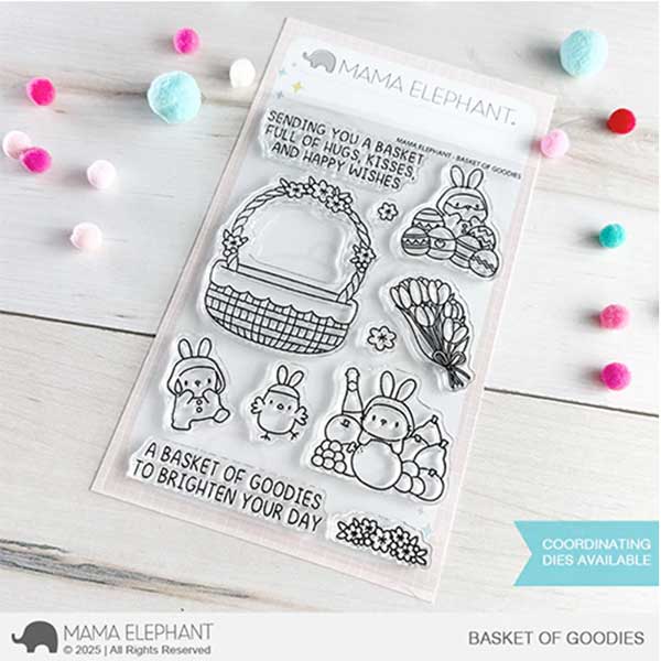 Mama Elephant Basket of Goodies Stamp Set