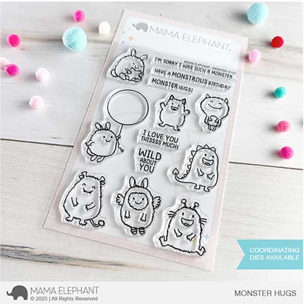 Mama Elephant Monster Hugs Stamp Set