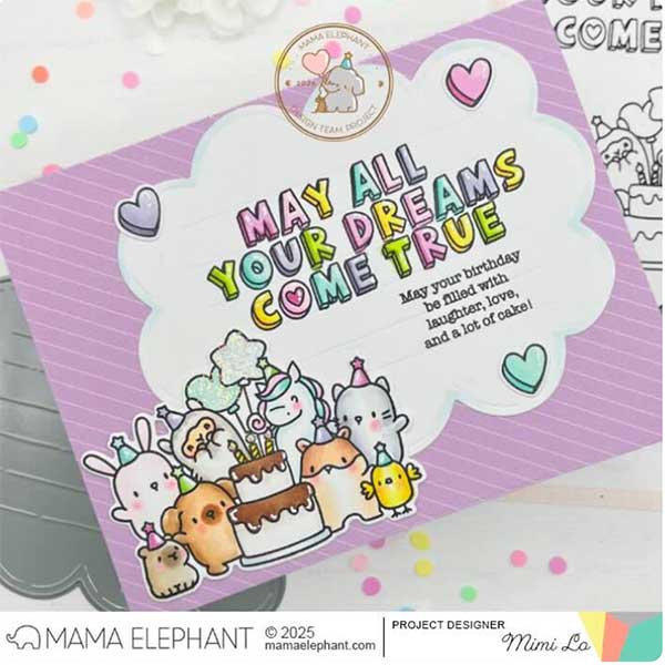 Mama Elephant Poofy Cloud Note Creative Cuts