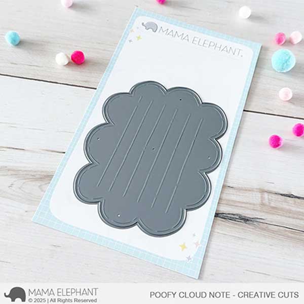 Mama Elephant Poofy Cloud Note Creative Cuts