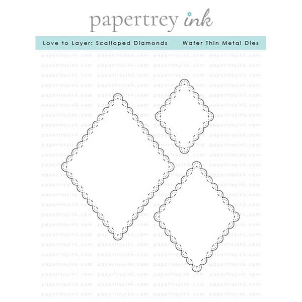 Papertrey Ink Love to Layer: Scalloped Diamonds Dies