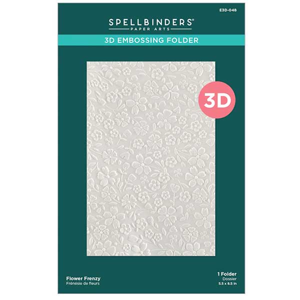 Spellbinders Flower Frenzy 3D Embossing Folder