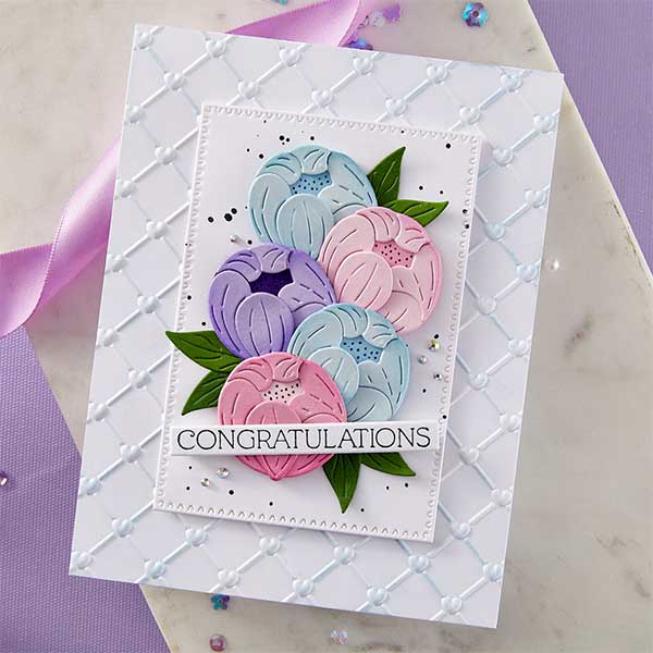 Spellbinders Cross My Heart 3D Embossing Folder