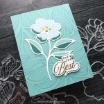 Concord & 9th – Kristina Werner Long Line Leaves Background Stamp