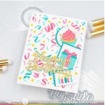 Waffle Flower Postage Collage Birthday Stamp Set