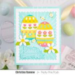 Pretty PInk Posh Line Bursts Stencil