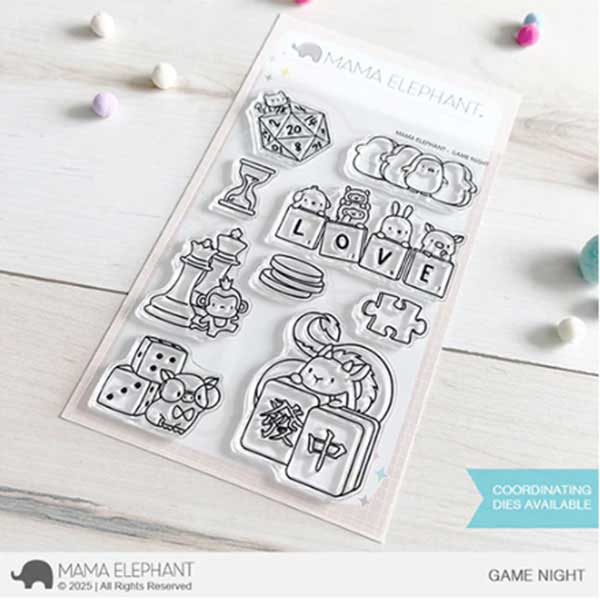 Mama Elephant Game Night Stamp Set