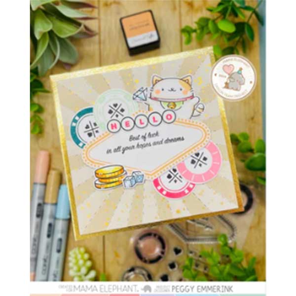 Mama Elephant Lady Luck Stamp Set