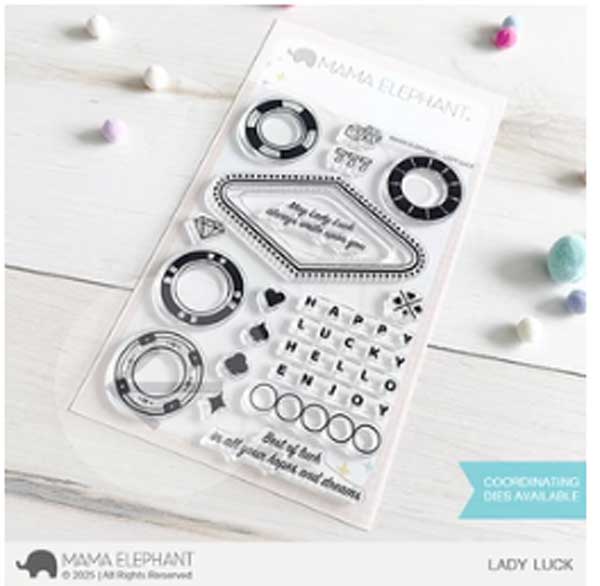 Mama Elephant Lady Luck Stamp Set