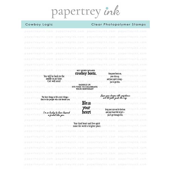 Papertrey Ink Cowboy Logic Stamp