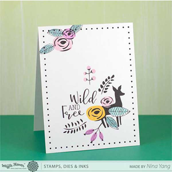 Waffle Flower Wild &amp; Free Stamp Set