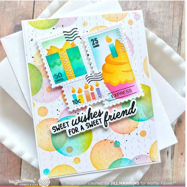 Waffle Flower Hey Cupcake Sentiments Stamp Set
