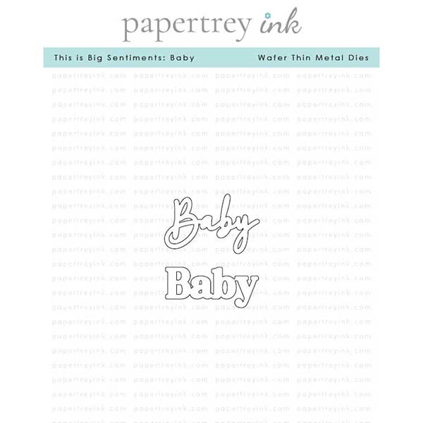Papertrey Ink This is Big Sentiments: Baby Dies