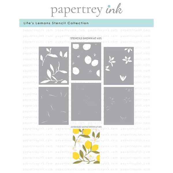 Papertrey Ink Life s Lemons Stencil Collection