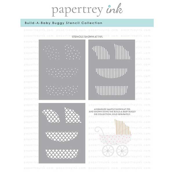 Papertrey Ink Build-A-Baby Buggy Stencil Collection