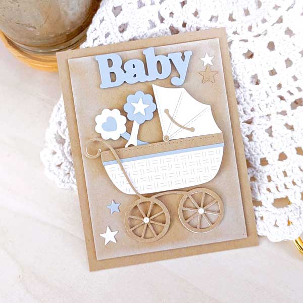 Papertrey Ink Build-A-Baby Buggy Stencil Collection