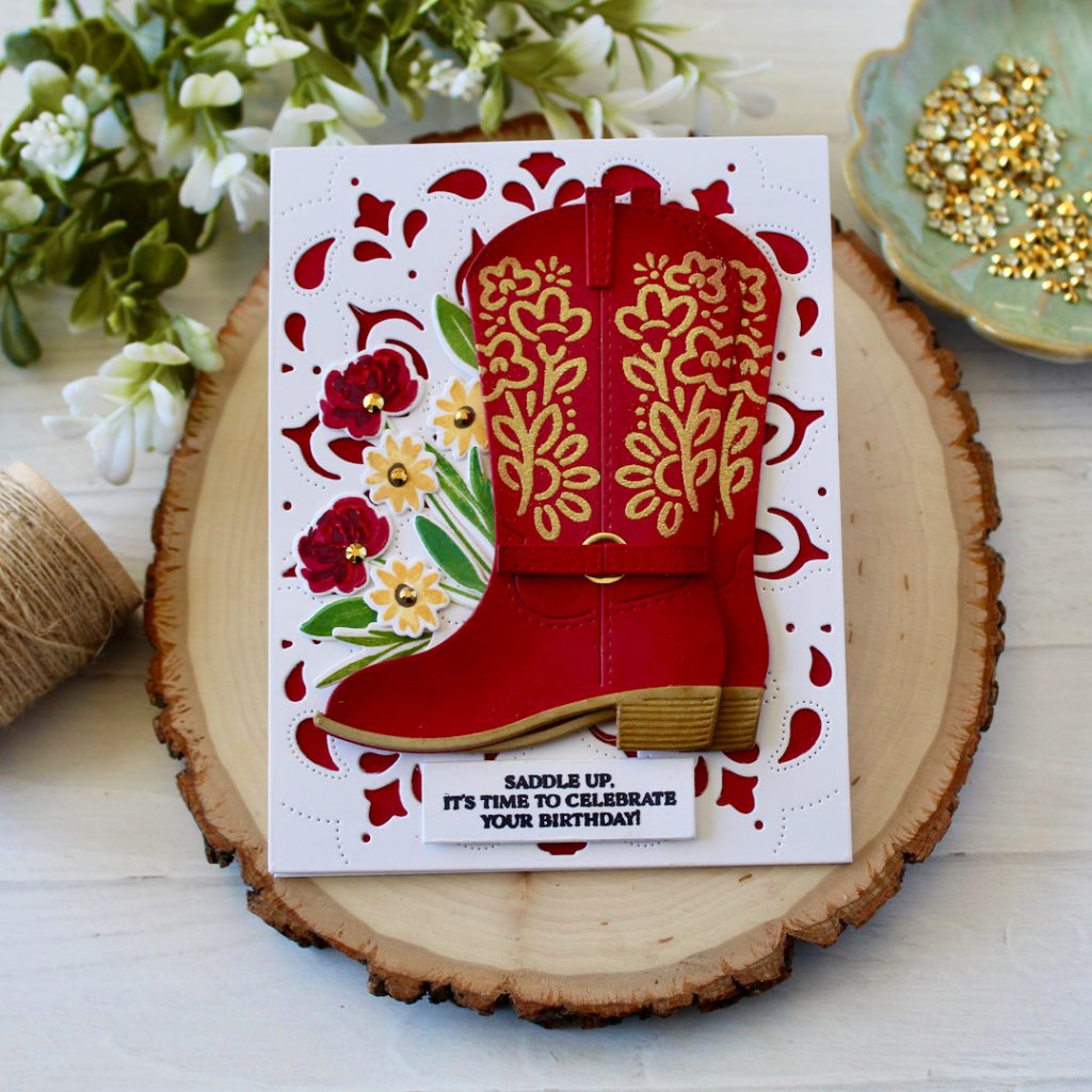 Papertrey Ink In Stitches: Cowboy Boot Dies