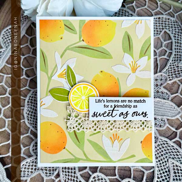Papertrey Ink Life s Lemons Stencil Collection