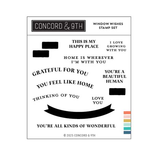 Concord &amp; 9th Window Wishes Stamp Set