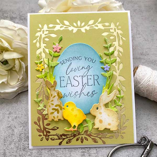 Papertrey Ink Into the Blooms: Spring Nest Stencil