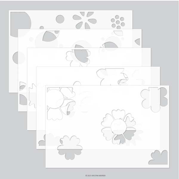 Concord &amp; 9th - Kristina Werner Blissful Blooms Stencil Pack
