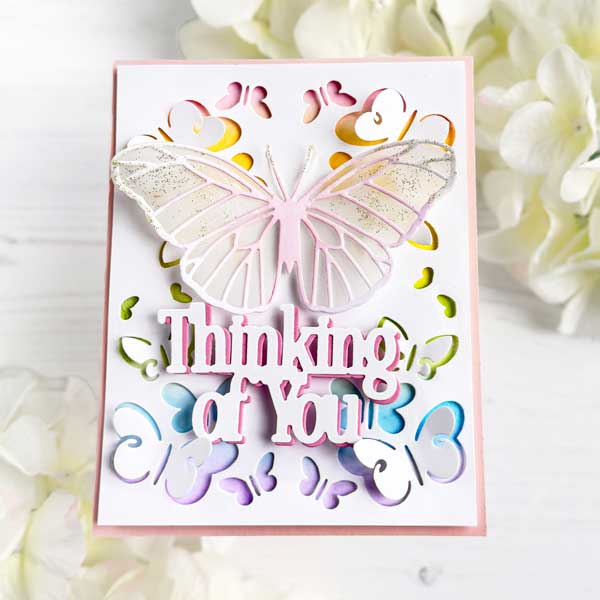 Papertrey Ink Cornered: Butterflies Dies