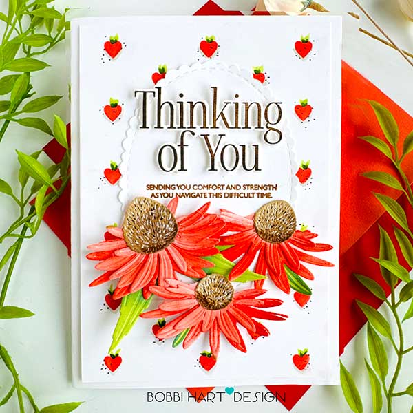 Papertrey Ink Into the Blooms: Coneflowers Dies