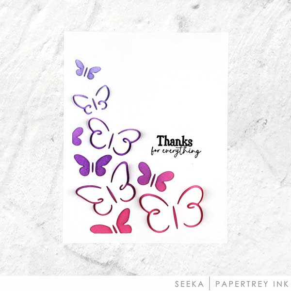 Papertrey Ink Elegant Edges: Butterflies Dies