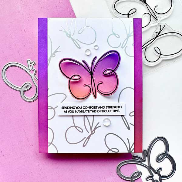 Papertrey Ink Winged Serenity Hot Foil Plate