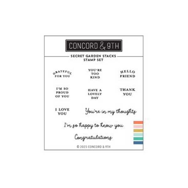 Concord &amp; 9th Secret Garden Stacks Stamp Set