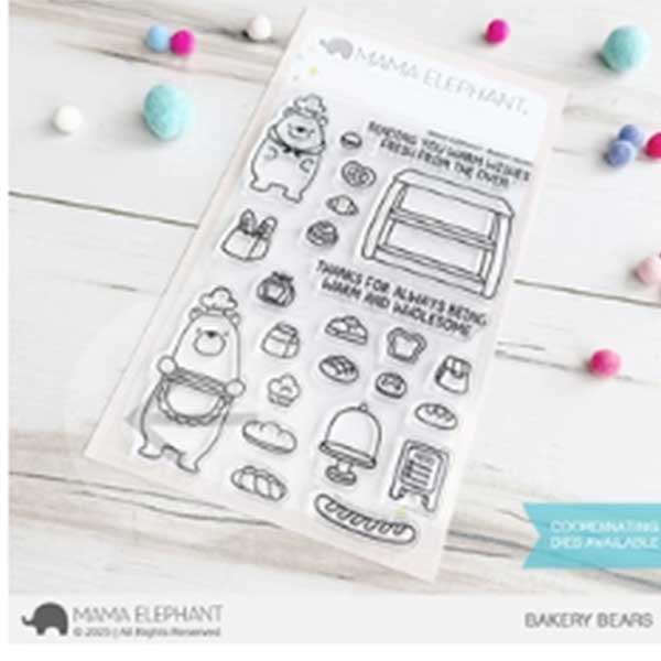 Mama Elephant Bakery Bears Stamp Set