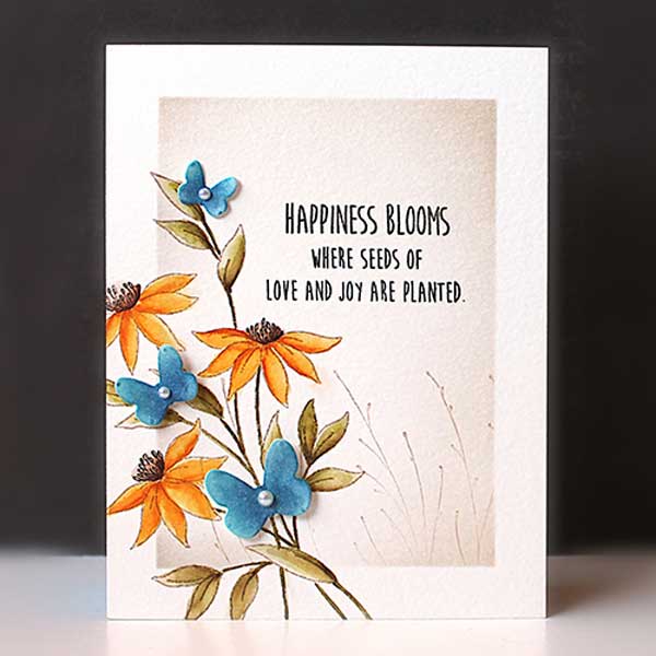 Penny Black Sending Blooms Cut Out (Metal dies)