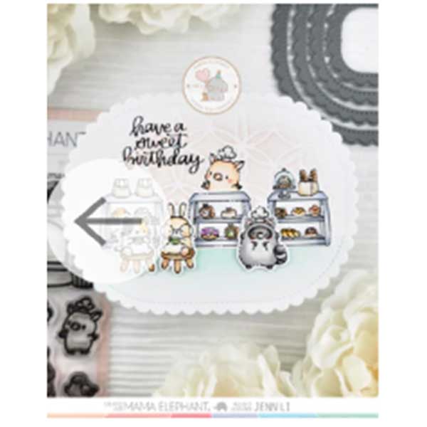 Mama Elephant Little Agenda Bakery Stamp Set