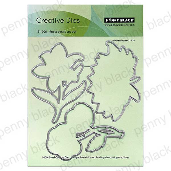 Penny Black Finest Petals Cut Out