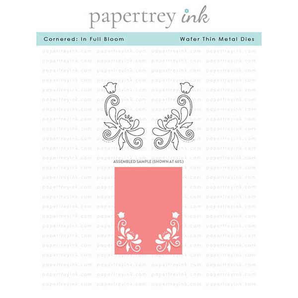 Papertrey Ink Cornered: In Full Bloom Dies